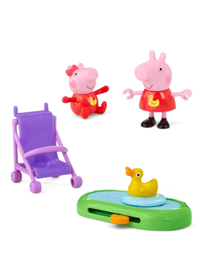Peppa Pig Peppa & Evie's Park Fun Playset (7.5 cm, 4 Pieces) - Image 2